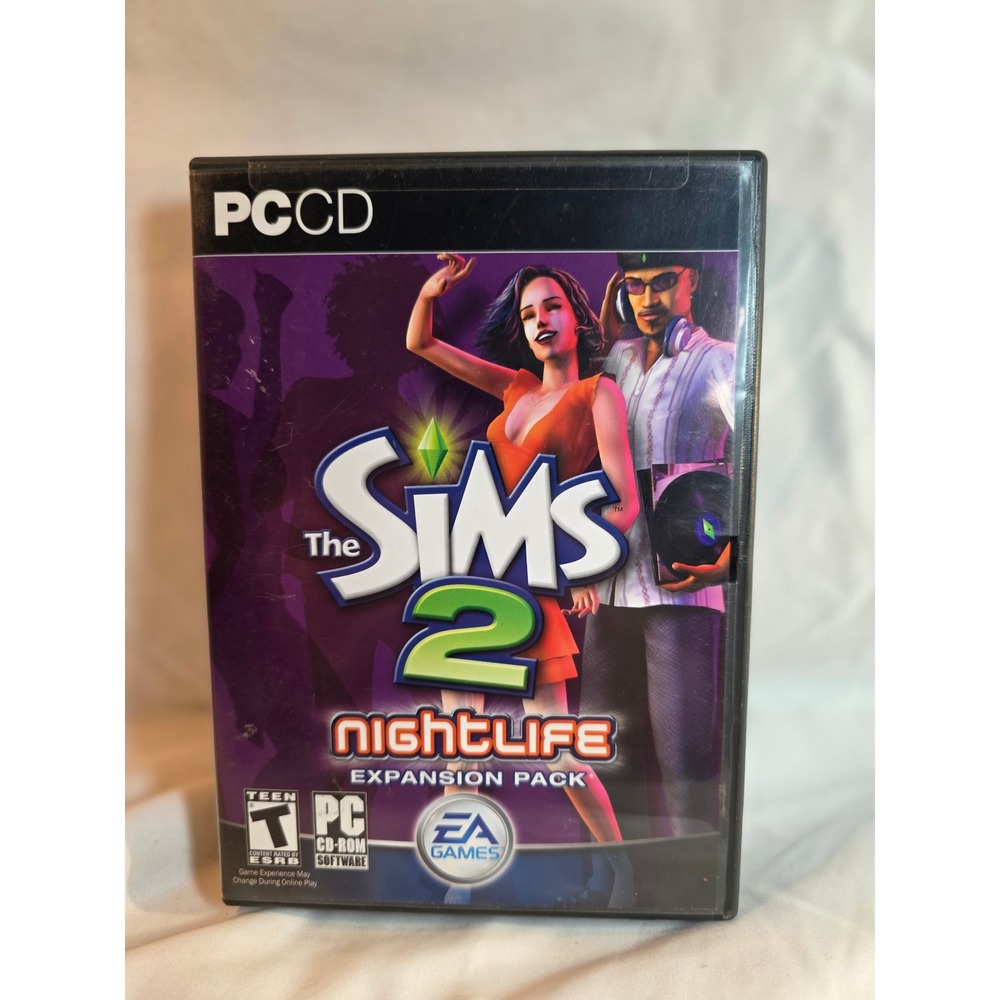 The Sims 2 Nightlife Expansion Pack PC CD-ROM 2-Disc Set EA Games Maxis 2005